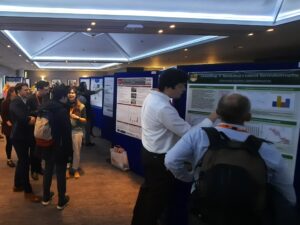 People viewing scientific posters.
